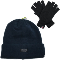 Dents 2pcs Set Mens 3M Thinsulate Pull-On Beanie + Knitted Fingerless Gloves