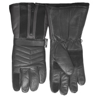 3M Winter Motorbike Bike Waterproof Gloves Leather Motor Bicycle Motorcycle - Black - M