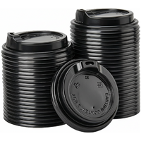 1000x Plastic Coffee Cup Sip Lids Suits 8oz/10oz Cups Take Away Bulk 80mm