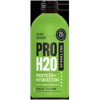 PRO H20 Sparkling 20g Protein Hydration Drink Zero Sugar Hydrate - Green Python