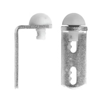 Rolltrak Stop for Sliding Doors Metal w/ Rubber Stop R1760 (1 Pack of 2)