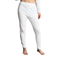 Womens Thermal Cotton Pants Long Janes John Bottoms Underwear in Beige - 18-20