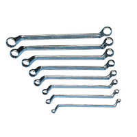 Wurth Double-End Box Wrench Set, Deep Offset – 8 Piece Metric, POWERDRIV Bi-Hex, Chrome Vanadium Steel