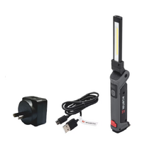 Wurth Cordless LED Handheld Work Lamp ERGOPOWER BEND+ – 700 Lumen, Folding Head, USB Rechargeable