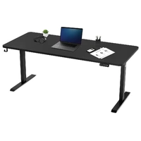 Lifespan Fitness ErgoDesk Electric Standing Desk 180cm (Black/Black)