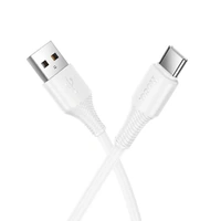 Hoco X120 USB-A to USB-C Bend-Resistant Charging Data Cable Type-C- White