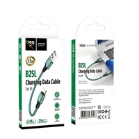iRoo Short 25CM Fast Charging USB A to iPhone/iPad - Green