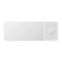 Samsung Wireless Charger Trio Charging Pad with AC Charger - White