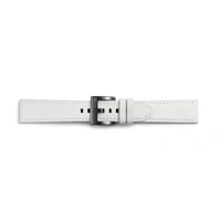 Samsung Classic Leather Strap White - Gear Sport
