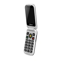 Olitech SMART EasyFlip 4G Seniors Phone Big Buttons GPS SOS WiFi HotSpot WhatsApp - Black/White
