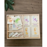 Montessori Tray For Language Card