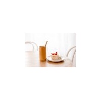 Child bamboo cup with straw