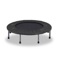 38" Mini Trampoline Jogger Rebounder Home Gym Workout Fitness Black