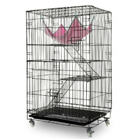 3 Level Rabbit Bird Cage Ferret Parrot Aviary Cat Rat Aviary Budgie Hamster Pet Cages Castor XL