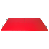 Folding Red Exercise Mat – Gymnastics, Martial Arts, Yoga, Karate & Judo Training