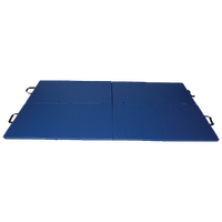 Folding Blue Exercise Mat – Gymnastics, Martial Arts, Yoga, Karate & Judo Training