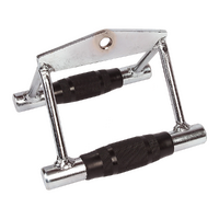 Rubber-Coated Close Grip Triangle Attachment for Lat Pulldown