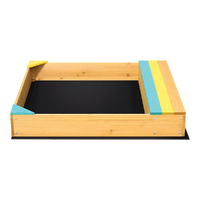Wooden Kids Backyard Sandbox Children Outdoor Play Toy Sandpit