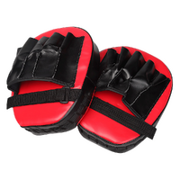 2 x Thai Boxing Punch Focus Gloves Kit Training Red & Black Pads