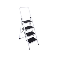 Foldable Non Slip 4 Step Steel Ladder