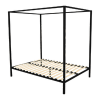 4 Four Poster Queen Bed Frame