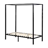 4 Four Poster Single Bed Frame