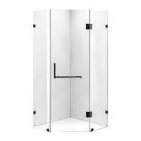 1000 x 1000mm Frameless 10mm Glass Shower Screen By Della Francesca