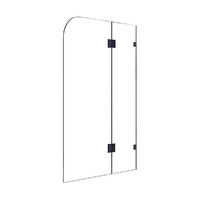 1200 x 1450mm Frameless Bath Panel 10mm Glass Shower Screen By Della Francesca