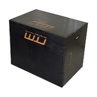 3 IN 1 Black Wood Plyo Games Plyometric Jump Box