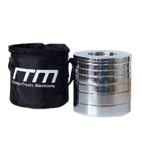 Chrome Metric Fractional Olympic Weight Plates 0.25 to 1kg Set