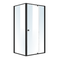 Semi Frameless Shower Screen (98~106)x 195cm & (77~80)x 195cm Side AS/NZS Glass