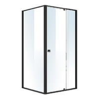 Semi Frameless Shower Screen (98~106)x 195cm & (89~92)x 195cm Side AS/NZS Glass