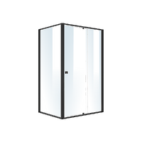 Semi Frameless Shower Screen (114~122)x 195cm & (89~92)x 195cm Side AS/NZS Glass