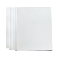 5 pack of 50x60cm Artist Blank Stretched Canvas Canvases Art Large White Range Oil Acrylic Wood