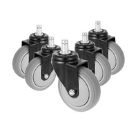 5x Office Chair Caster Wheels Set – Heavy Duty Universal Replacement for All Floors