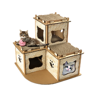 Cat Cardboard House Tree Tower Condo Scratcher Pet Post Pad Mat Furniture