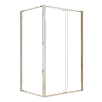 Semi Frameless Shower Screen (114~122)x 195cm & (89~92)x 195cm Side AS/NZS Glass