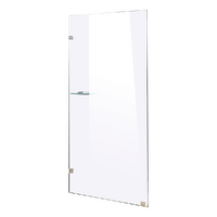 800 x 2000mm Frameless 10mm Safety Glass Shower Screen