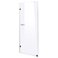 700 x 2100mm Frameless 10mm Safety Glass Shower Screen