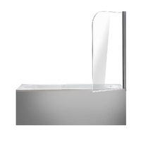 180 Degree Pivot Door 6mm Safety Glass Bath Shower Screen 800x1400mm By Della Francesca