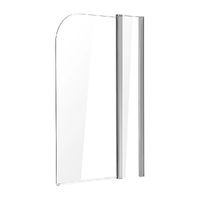 180 Degree Pivot Door 6mm Safety Glass Bath Shower Screen 1000x1400mm By Della Francesca