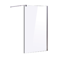 1000 x 2000mm Frameless 10mm Safety Glass Shower Screen
