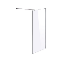1000 x 2100mm Frameless 10mm Safety Glass Shower Screen