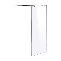 1000 x 2100mm Frameless 10mm Safety Glass Shower Screen