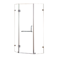 900 x 900mm Frameless 10mm Glass Shower Screen By Della Francesca