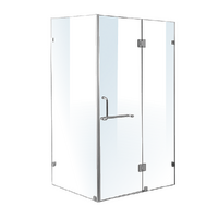 1200 x 900mm Frameless 10mm Glass Shower Screen By Della Francesca