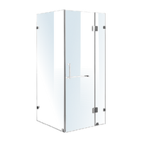 1000 x 900mm Frameless 10mm Glass Shower Screen By Della Francesca
