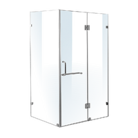 1100 x 900mm Frameless 10mm Glass Shower Screen By Della Francesca