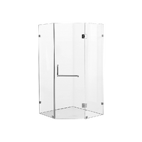 1000 x 1000mm Frameless 10mm Glass Shower Screen By Della Francesca