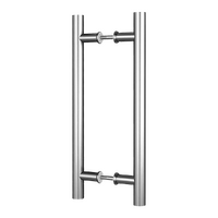 Round 300mm Stainless Steel Push Pull Door Handle for Wood Glass